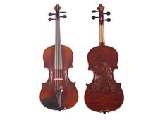 Violin Instruments Violin With Carved Figures And Double Inlaid Handmade Patterns