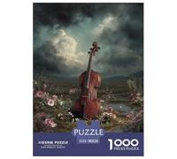 Violin Jigsaw 1000 Pieces for Adults Challenge Toy Dark Cloud Ruins Impossible Puzzle Educational Games Gifts 38x26cm/1000pcs