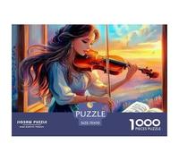 Violin Jigsaw Puzzle Adult And Children Beautifully Illustrated Fun Activity for Home Birthday Jumbo for Boys And Girls 70x50cm/1000pcs