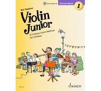 Violin Junior: Concert Book 1 - A Creative Violin Method for Children - Violin and Piano Sheet Music - Schott Music (ED 23121): Livre de concerts 1
