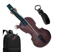 Violin Key Ring Miniature Violin Bag Pendant Purse Charm