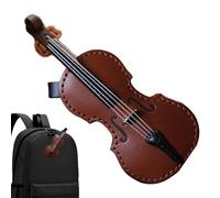 Violin Keychain Miniature Violin Bag Pendant Purse Charm | Leather Miniature Violin Keychain for Men Women Birthday Christmas Graduation Celebration Holiday