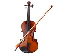 Violin Kit 4/4 3/4 1/2 1/4 1/8 Size Fiddle Men Violin Acoustic Violin Fiddle W/Case Bow Vintage Color Whole Set For Beginner(1/4)