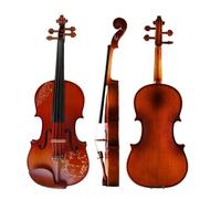 Violin Kit Handmade Solid Wood Spruce Wood Front Maple Back Board 4/4 Violin Carving Acoustic Violin
