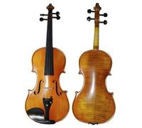 Violin Kit Natural Stripes Maple Master Hand-craft Professional Matt 4/4, 3/4, 1/2, 1/4, 1/8 Violin(1/2)