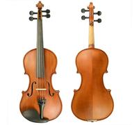Violin Kit Stain Finish Handmade Violin Solidwood 4/4 3/4 1/2 1/4 1/8 Fiddle W/Brazilwood Bow Case SET(1/2)