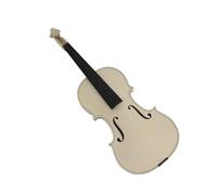 Violin Kit Unfinished Violin Selective 15 Years Natural Dried Flamed Maple Back Spruce Panel Handmade White Blank Violin(Violin,3/4)