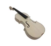 Violin Kit Unfinished White Violin Natural Dried Maple Back Spruce Panel Handmade DIY Violin Full Size(Violin,1/8)