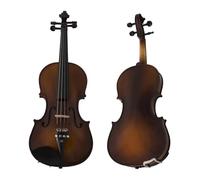 Violin Kit Violin Size 4/4 Ebony Fitted Solidwood Violin In Varnish With Deluxe Oblong Hard Case Violin