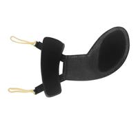 Violin Leather Rest Chin 3/4 Shoulder 4/4 Pad Black