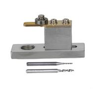 Violin Luthier Tool Electric Purfling Groove Cutter with 2x Milling Cutters 1mm and 2mm for Violin Making, Aluminum Copper Construct(SILVER)