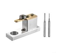 Violin Making Tool, Violin Cellow Making Tools Electric Purfling Cutter Luthier Tool Accessories with Two Miling Cutters(Silver)