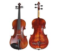Violin Master Hand-made Carved Maple Violin Naturally Flamed Customized Antique Violin 4/4 ViolinoFull Accessories