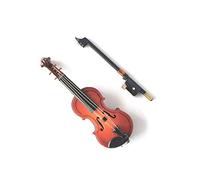 Violin Miniature 1/12th Scale Musical Instrument In Black Vinyl Case With Metal Clasp