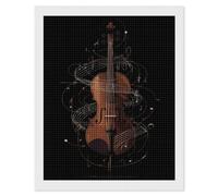 Violin Music Notes Diamond Art Kits Accessories Full Square Drill 5D Painting Craft Home Wall Decor