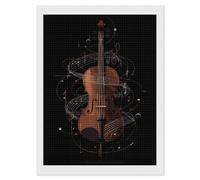 Violin Music Notes Diamond Art Kits Accessories Full Square Drill 5D Painting Craft Home Wall Decor
