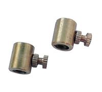 Violin Mute 2 Pieces, Wolf Tone Gone Eliminator Mute Suppressor Tube Replacement Accessories for Violins (Gold)