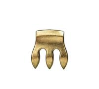 Violin Mute Metal/Rubber Violin Practice Mute Round Tourte Style Mute/Paw/Gourd Practice Silencer(Color:1 Metal Golden)