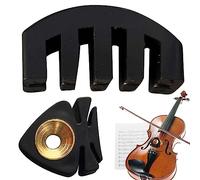 Violin Mute Mute Mute for Violin Practice - Rubber Violin Mute for Silent and Soft Sound, Rubber Mute Violin Accessory and Easy to Use
