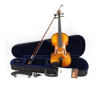 Violin New Natural Flamed Maple Violin 4 Full Size Hand-craft Violin Stringed Musical Instrument Ebony Fitted Case Bow (Color : 1/2)