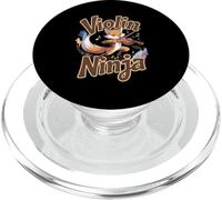 Violin Ninja Funny Fox Orchestra Music Player PopSockets PopGrip for MagSafe