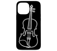 Violin One Line Drawing Fiddle Folk Music Case for iPhone 13 Pro Max