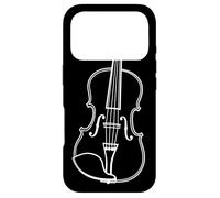 Violin One Line Drawing Fiddle Folk Music Case for iPhone 17 Pro