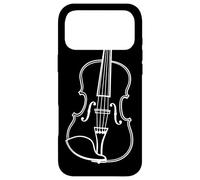 Violin One Line Drawing Fiddle Folk Music Case for iPhone 17 Pro Max