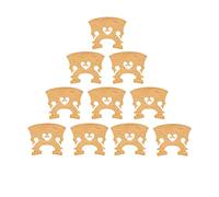violin parts 10PCS 1/8 Size Fiddle Bridges Selected Grade Maple Wood Heart Shap Violin Bridges 1/8 Size Violin Bridges
