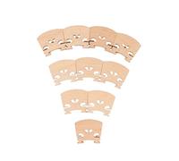 violin parts 10PCS Maple Wood Laser Cut Heart Shape Violin Bridges 4/4 3/4 1/2 1/4 1/8 1/10 1/16 Violin Fiddle Strings Parts Accessories (Color : 1-10)