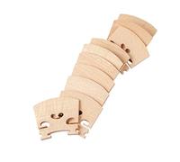 violin parts 10PCS Maple Wood Laser Cut Heart Shape Violin Bridges 4/4 3/4 1/2 1/4 1/8 1/10 1/16 Violin Fiddle Strings Parts Accessories (Color : 1-16)