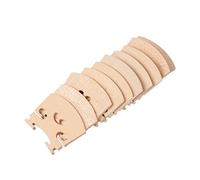 violin parts 10PCS Maple Wood Laser Cut Heart Shape Violin Bridges 4/4 3/4 1/2 1/4 1/8 1/10 1/16 Violin Fiddle Strings Parts Accessories (Color : 1-2)