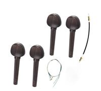 violin parts accessories 1 Set Violin Three- Piece String Set Ebony String Axle Tail Rope Instrument Accessories
