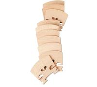 violin parts accessories 10PCS Maple Wood Heart Shape Violin Bridges 4/4 3/4 1/2 1/4 1/8 1/10 1/16 Violin Fiddle Strings Parts Accessories (Color : 10PCS 1-32)