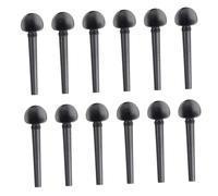 violin parts accessories 12 Pcs Black Ebony Violin Pegs 8.2X2.3Cm Tuning Pegs Violin Parts Oud Accessories