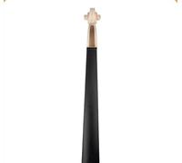 violin parts accessories 4/4 3/4 1/2 1/4 1/8 Accessories Fiddle Scroll Neck Peg Holes Drilled Maple Wood Violin Neck W/Ebony Fingerboard Set (Color : 3/4)