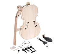 violin parts accessories DIY Unfinished Blank Violin Kit NaturalWood Acoustic Fiddle With Spruce Top Maple Back Neck Ebony Jujube Accessories (Color : Ebony accessories)