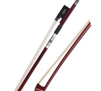Violin Parts Replacement Authentic Brazilian Wood Violin Bow SheepskinRod Natural Horsetail Violin Bow(4/4)