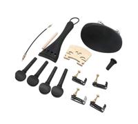 Violin Parts Set with Chin Rest Tuning Pegs Sound Post Bridge Tailpiece Endpin for Beginner Lover