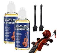 Violin Peg Compound, 30ml Professional Liquid Rosin, Violin Peg Paste Stops Slipping & Squeaking Stabilize the Tuning Pegs Compact and Convenient Extend, Prevents Slow and Stuck Valves