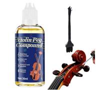 Violin Peg Compound, 30ml Professional Liquid Rosin, Violin Peg Paste Stops Slipping & Squeaking Stabilize the Tuning Pegs Compact and Convenient Extend, Prevents Slow and Stuck Valves