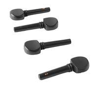 Violin Peg, Easy Installation Portable Wood Black Violin Tuning Peg 4Pcs Fine Appearance for Replacement (M00590)