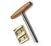 Violin Peg Fitting Tool Set, 2-Piece Peg Shaper and Taper Reamer with Wood Handle for Luthier Setup and Maintenance Violin Shaper Taper Reamer Set Luthier Tool Fitting String Instrument Maintenance