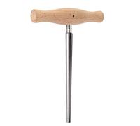 Violin Peg Hole Reamer, High Speed Steel Reamer 1:30 Taper Solid with Wooden Handle, Suitable for Making 3/4 4/4 Violin Pegs Holes