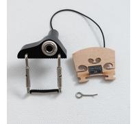 Violin Piezo Pickup Bridge Mounted Contact Microphone for Acoustic Violin, 1/4" Output Jack, Volume Control Optional, for Recording Practice Stage Performance (CV-13)