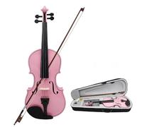 Violin Pink Violin 4/4 Maple Panel For Beginners Violin Lovely Present Suitable Music Course Study Ornament With Practical Parts (Color : 4/4)