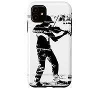 Violin Player Drawing Fiddle Folk Music Case for iPhone 11