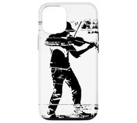 Violin Player Drawing Fiddle Folk Music Case for iPhone 12/12 Pro