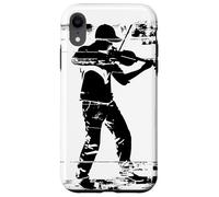 Violin Player Drawing Fiddle Folk Music Case for iPhone XR