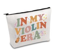 Violin Player Gift Violinist Survival Kit Violin Lover Makeup Bag Music Teacher Instructor Gift in My Violin Era Cosmetic Bag (Violin Era UK)
